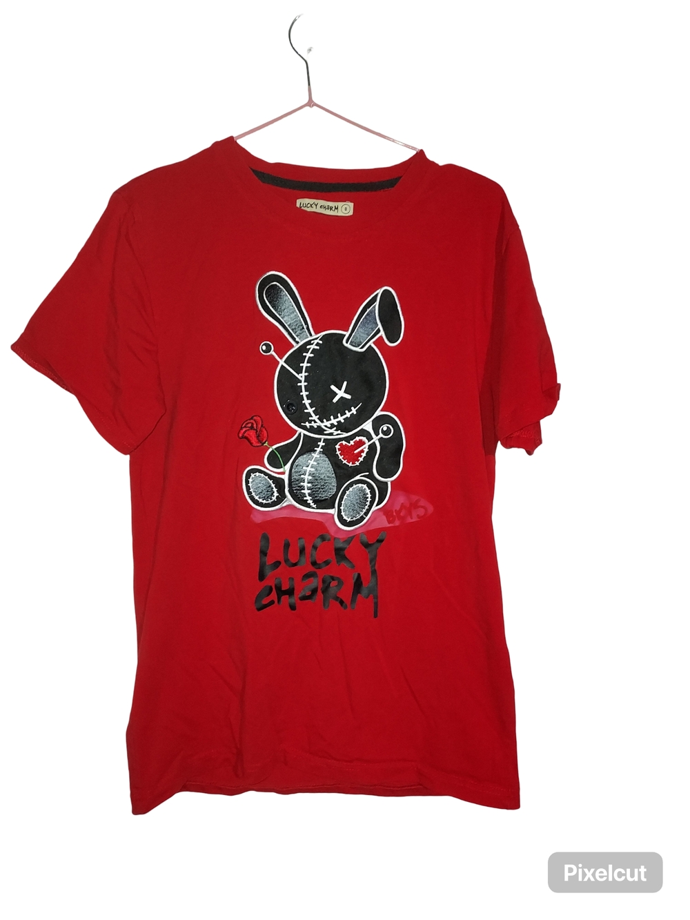 Lucky Charm Red Graphic Short Sleeve Tee